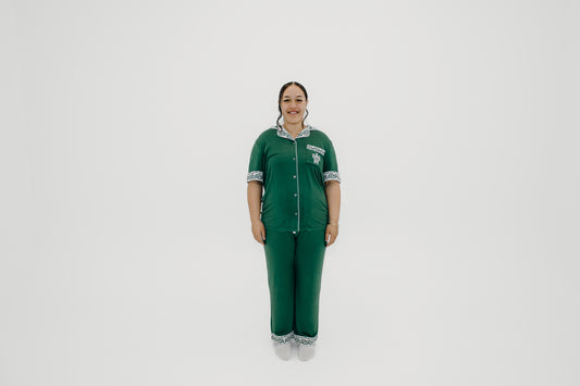 Aotearoa Kakariki Bamboo Sleepwear Set