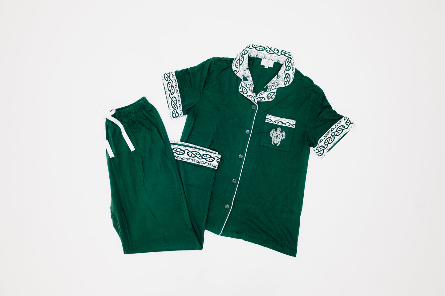 Aotearoa Kakariki Bamboo Sleepwear Set