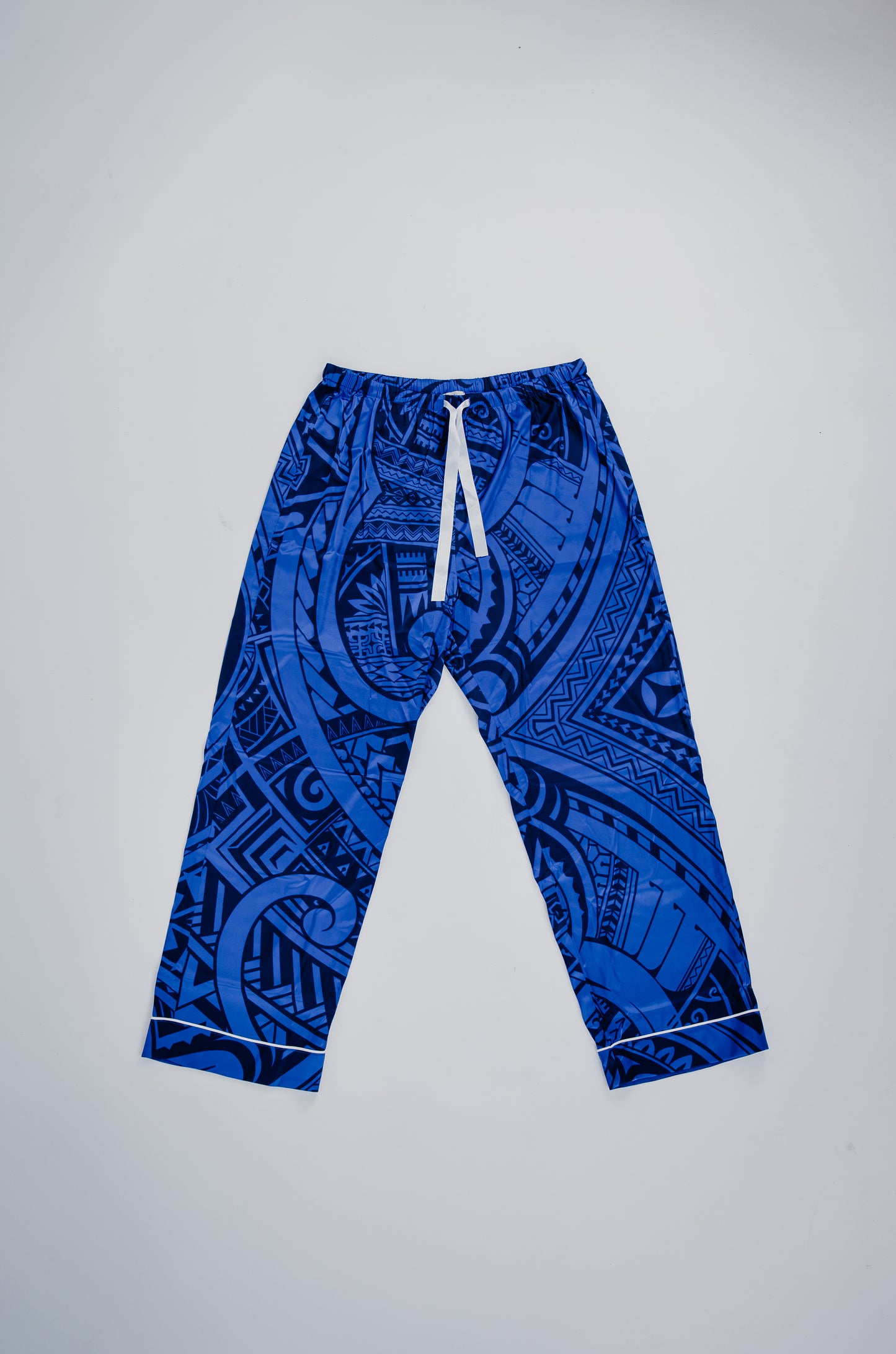 Blue moon culture satin men long sleeve sleepwear set