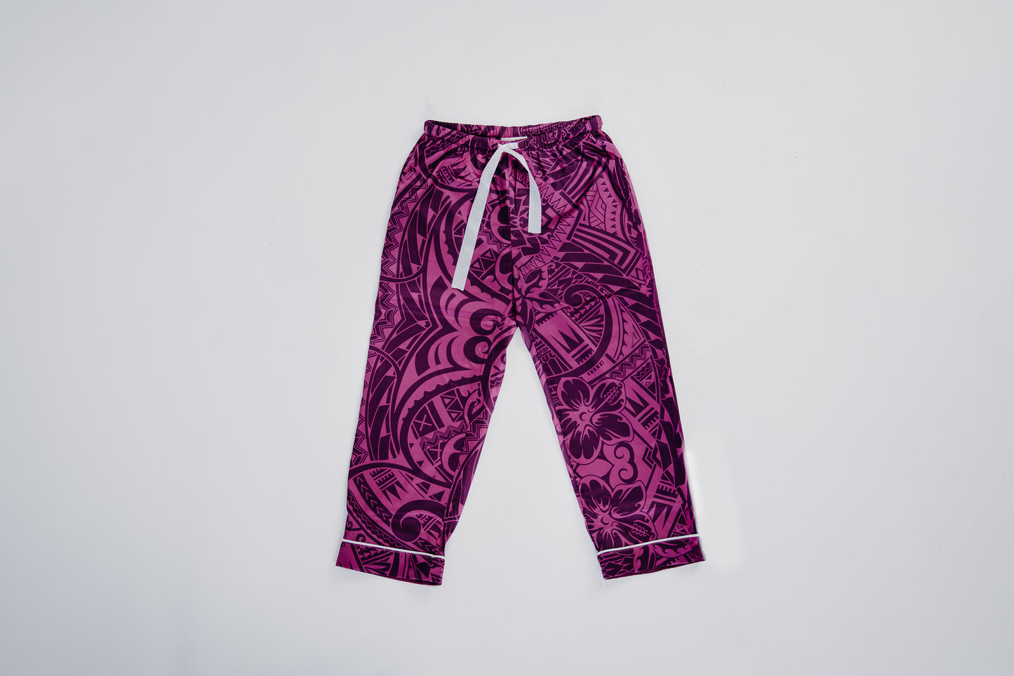 Purple potion culture satin girl long sleeve sleepwear set